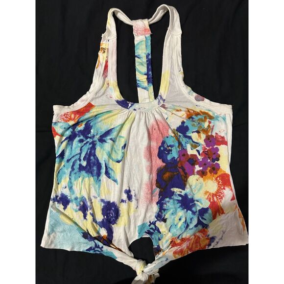 American Rag Cie Women Top Size L. Tank Sleeveless Racerback and Tie front. - Picture 3 of 5